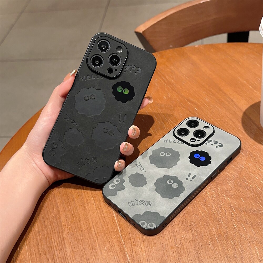 Maliben | Cute Monster Shockproof Leather Iphone Case