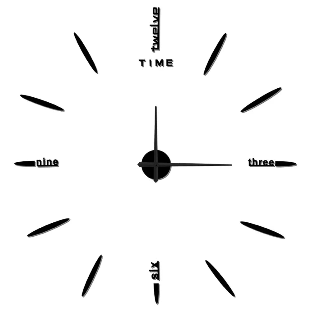 Maliben | New large unique style acrylic wall clock