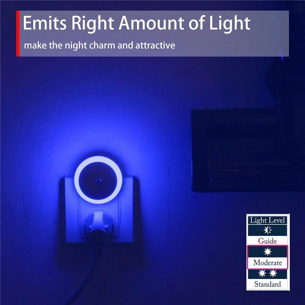 Maliben | Noxora Led Night Light | TwiLight Sensor & Automatic DimmIng | Plug-in light | Warm White