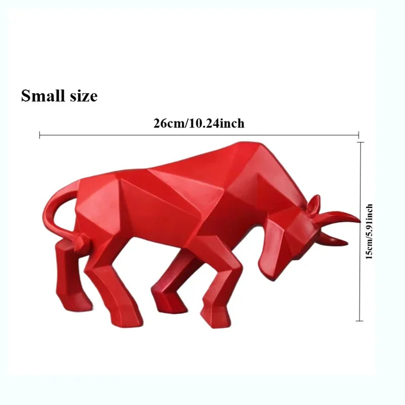 Maliben | Toroarte Bull Sculpture | Nordic Design | Resin Figure Modern | 35 Cm / 26 Cm