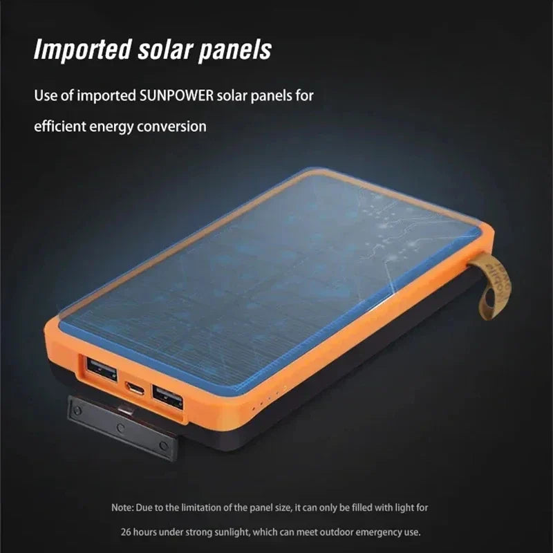 Maliben | Solar Energy Emergency Powerbank 20,000mah – Reliable Power During Power Outages