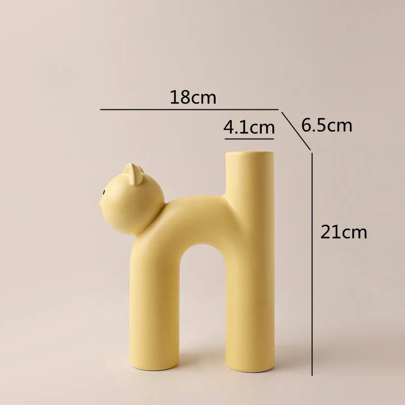 Maliben | Mini Cat Elegant Minimal H-Shaped Flower Vase