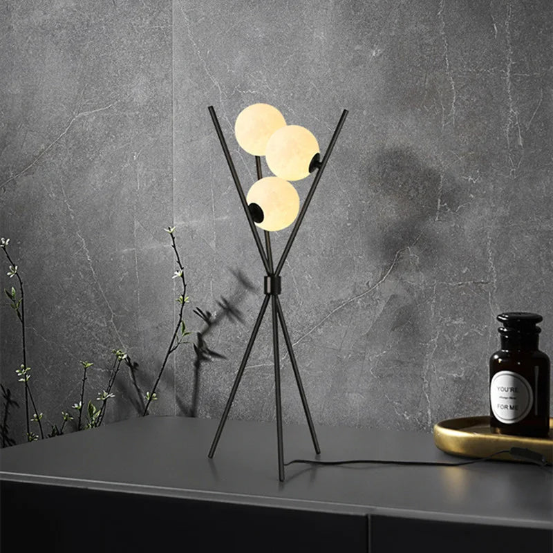 Maliben LunaGlow 3D Moon Floor Lamp modern design with tripod LED!