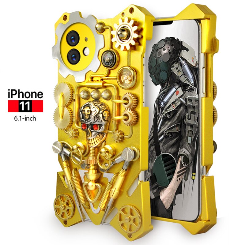 Maliben | Mechanic Skull Cyberpunk Style Iphone Case
