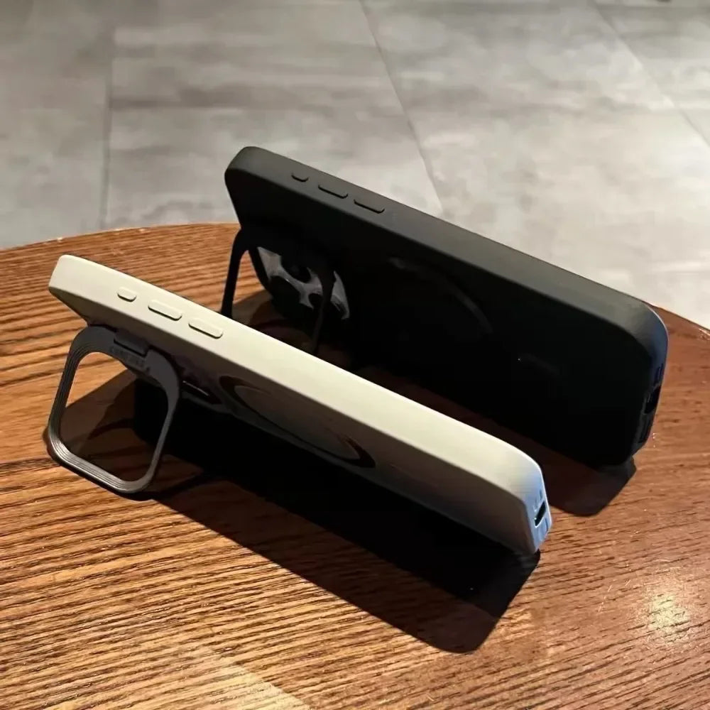 Maliben | Magnetic Soft Wrist Bracket Lens Cover Iphone Case