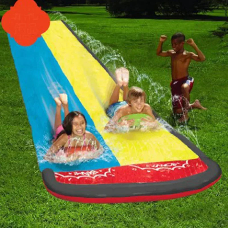Maliben | Aquarush Water Slide | Inflatable Water Slide With Sprinkler Function | For Garden & Outdoor | Summer Fun For Kids