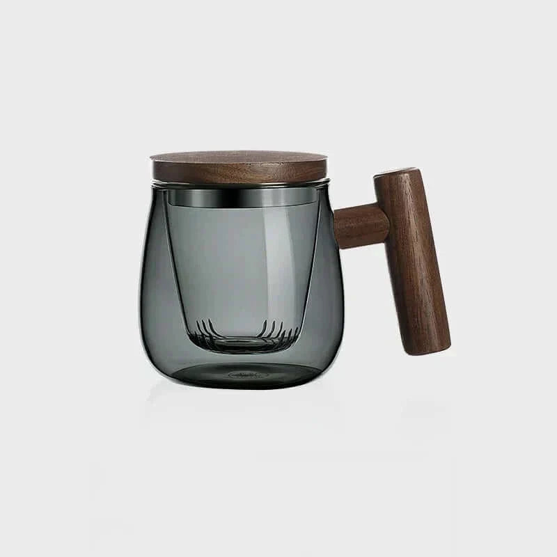 Maliben | Ultramodern Glass Tea Cup with Filter and Lid