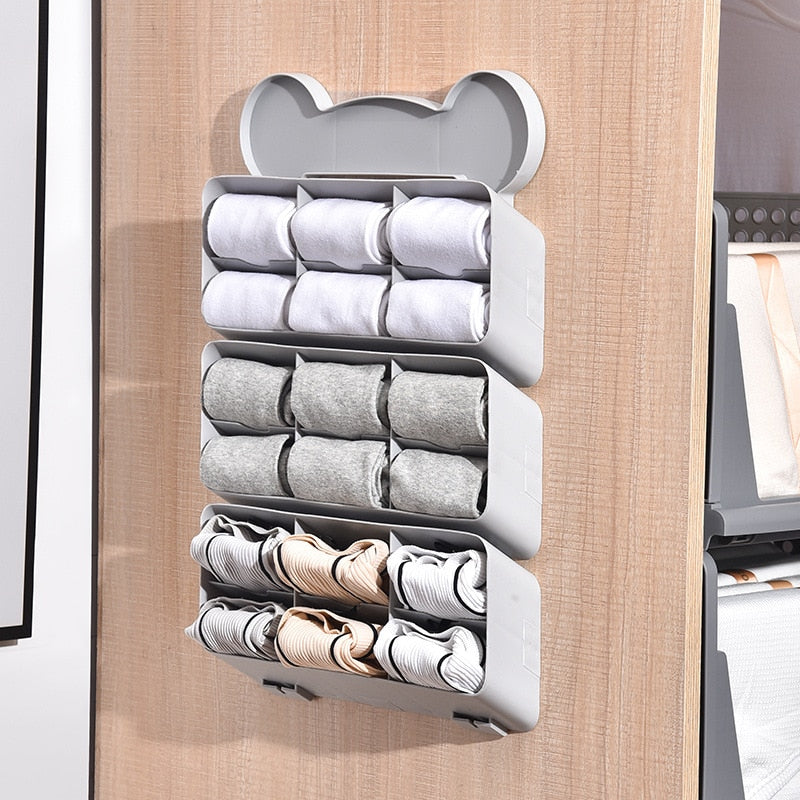 Maliben | Self-Adhesive Stackable Wall Cloth Organizer Shelf