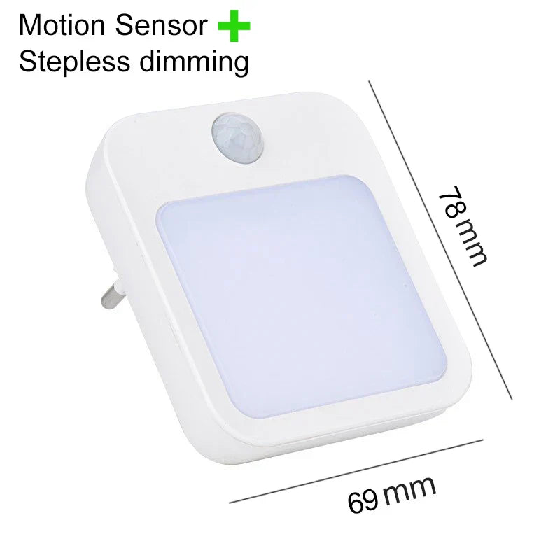 Maliben | Sensilux Mini Led Night Light | With Motion Sensor | Warm & Cool White | For Hallway, Bedroom & Bathroom
