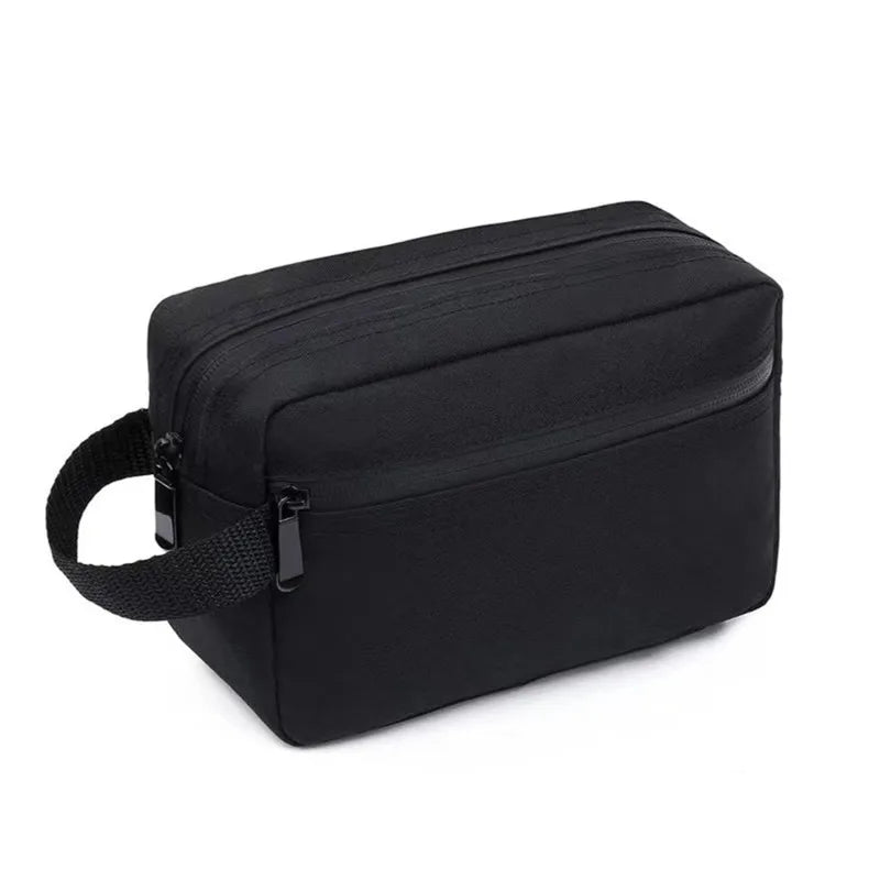 Maliben | Nylonéa Toiletry Bag Unisex | Water-Repellent | Canvas Design With Leather Handle | For Travel & Everyday Use