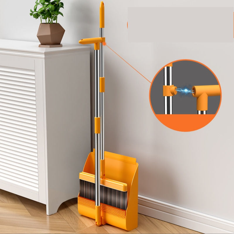 Maliben | Magnetic Self-Cleaning Foldable Broom