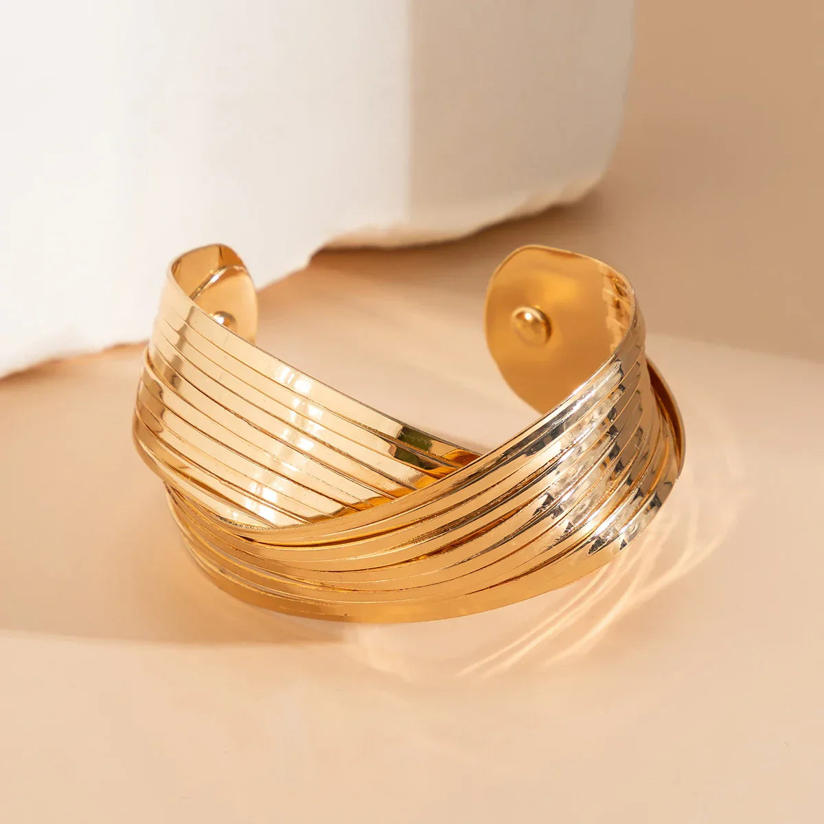 Maliben | Spiral Cross Wrap Bangle Bracelet