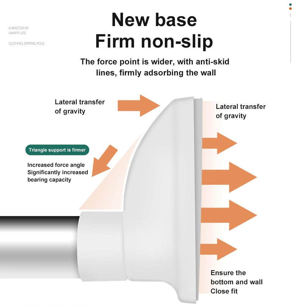 Maliben | Space Saver Adjustable Telescopic Clothes Hanger Rod