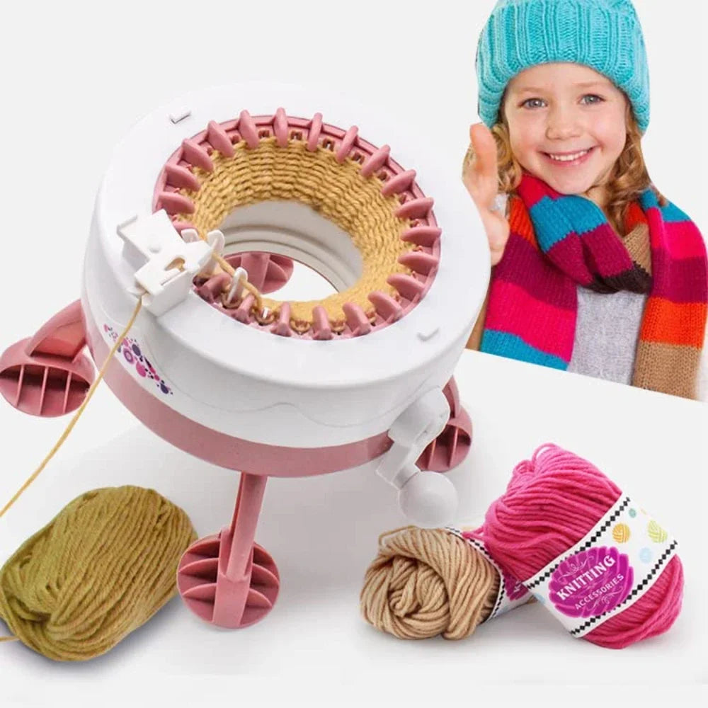 Maliben | Strickolino Knitting Machine | 22 Needles | Automatic Circular Knitting Set For Beginners & Adults | Fast Knitter With Accessories
