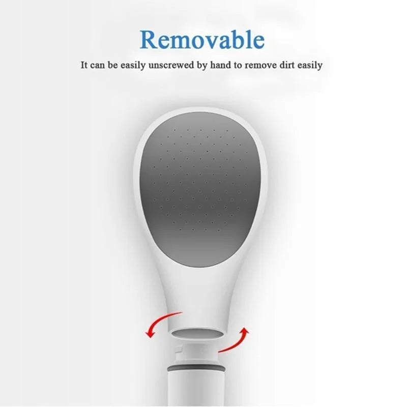 Maliben | Aquavelo High-Pressure Showerhead With Water-Saving Function | White Handheld Shower With Filter & Standard Connection – 22×12×7.4 Cm