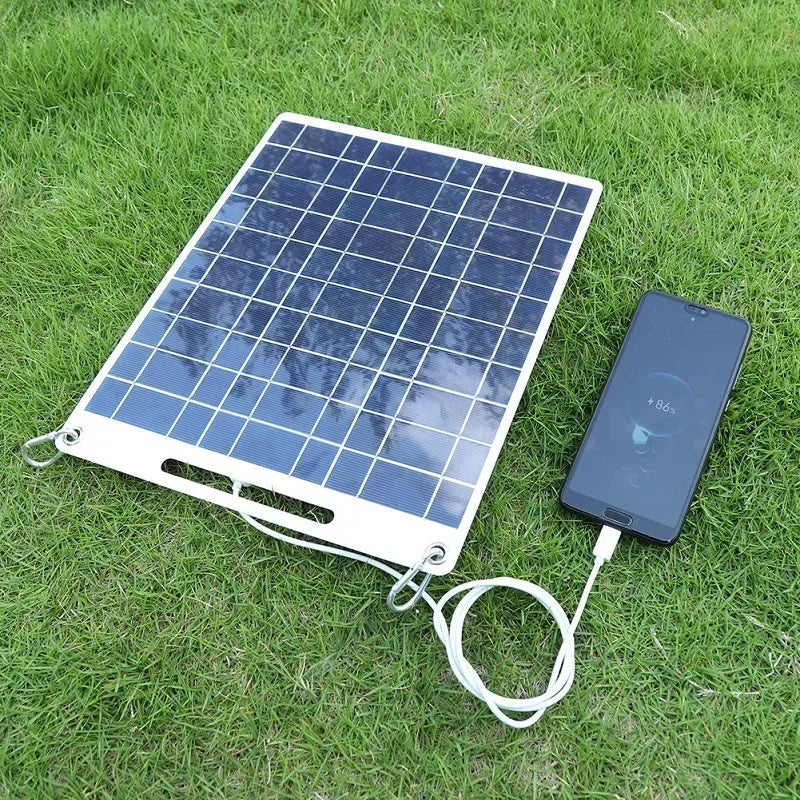 Maliben | Portable Solar Panel Solvion Charge 100w | 5v | Dual Usb | Waterproof | Outdoor & Camping