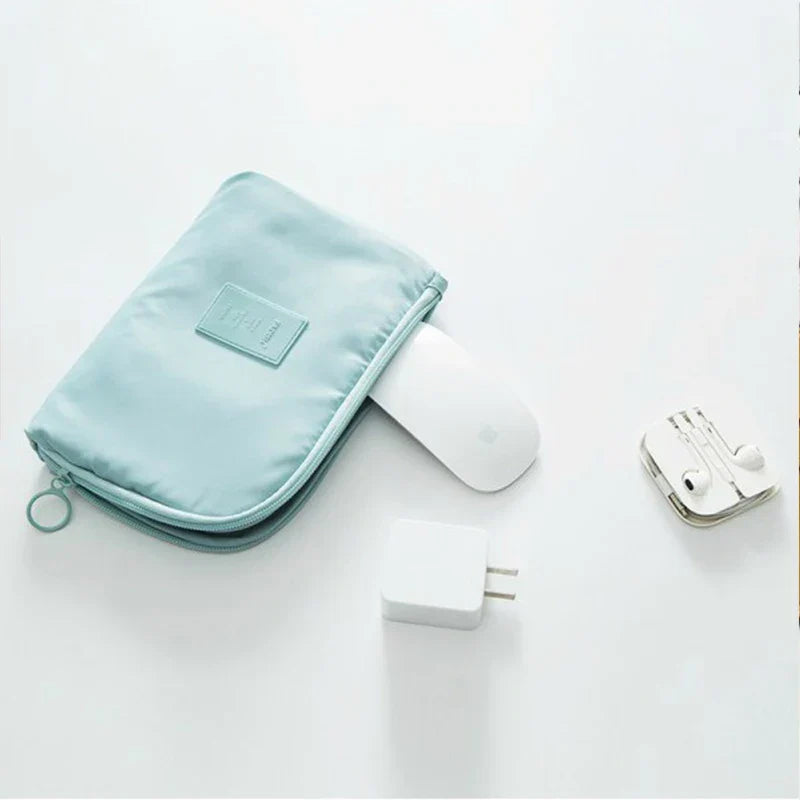Maliben | Tech Bag Cable Bag Waterproof | Electronics Organizer For Travel | Compact & Durable | Nylon 23x15cm