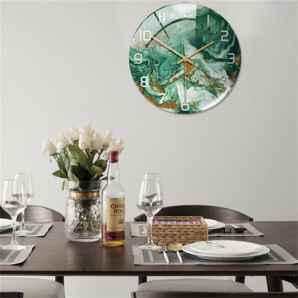 Maliben | Stylish Marble Wall Clock With Silent Mechanism
