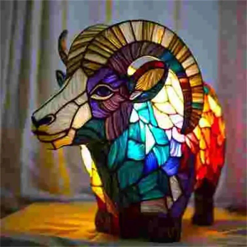 Maliben | Mosaiccritter - 3d Animal Lamp - Multicolor Tears - Retro Design