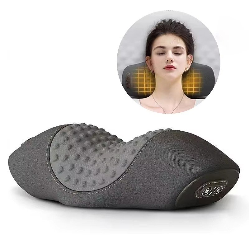 Maliben | Rechargeable Heated Neck Massage Pillow With Cervical Support And Vibration