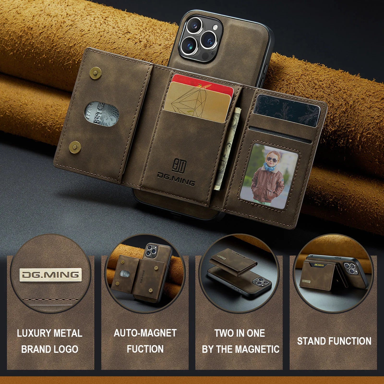 Maliben | 2-in-1 iPhone case with detachable wallet
