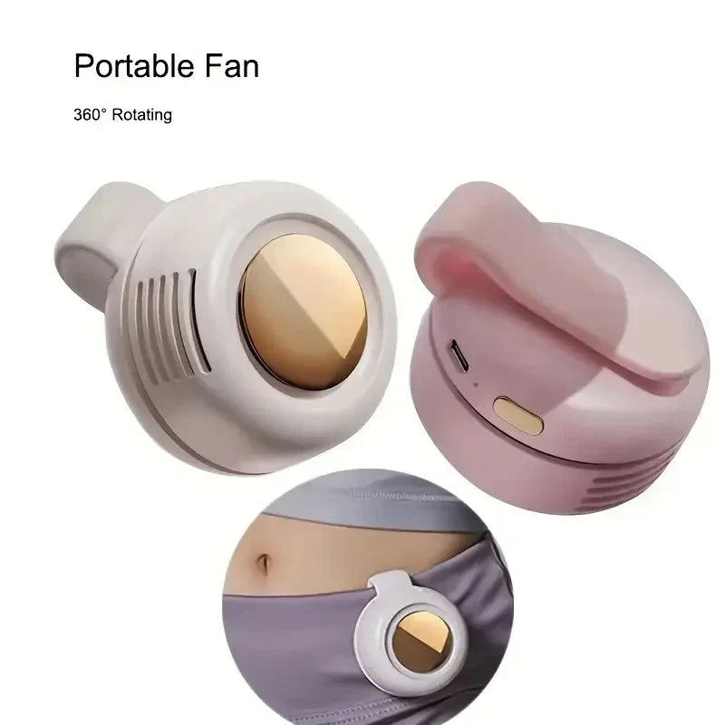 Maliben | Breezeclip Mini-Fan | Quiet, Portable And 360° Rotatable For Kids And On The Go