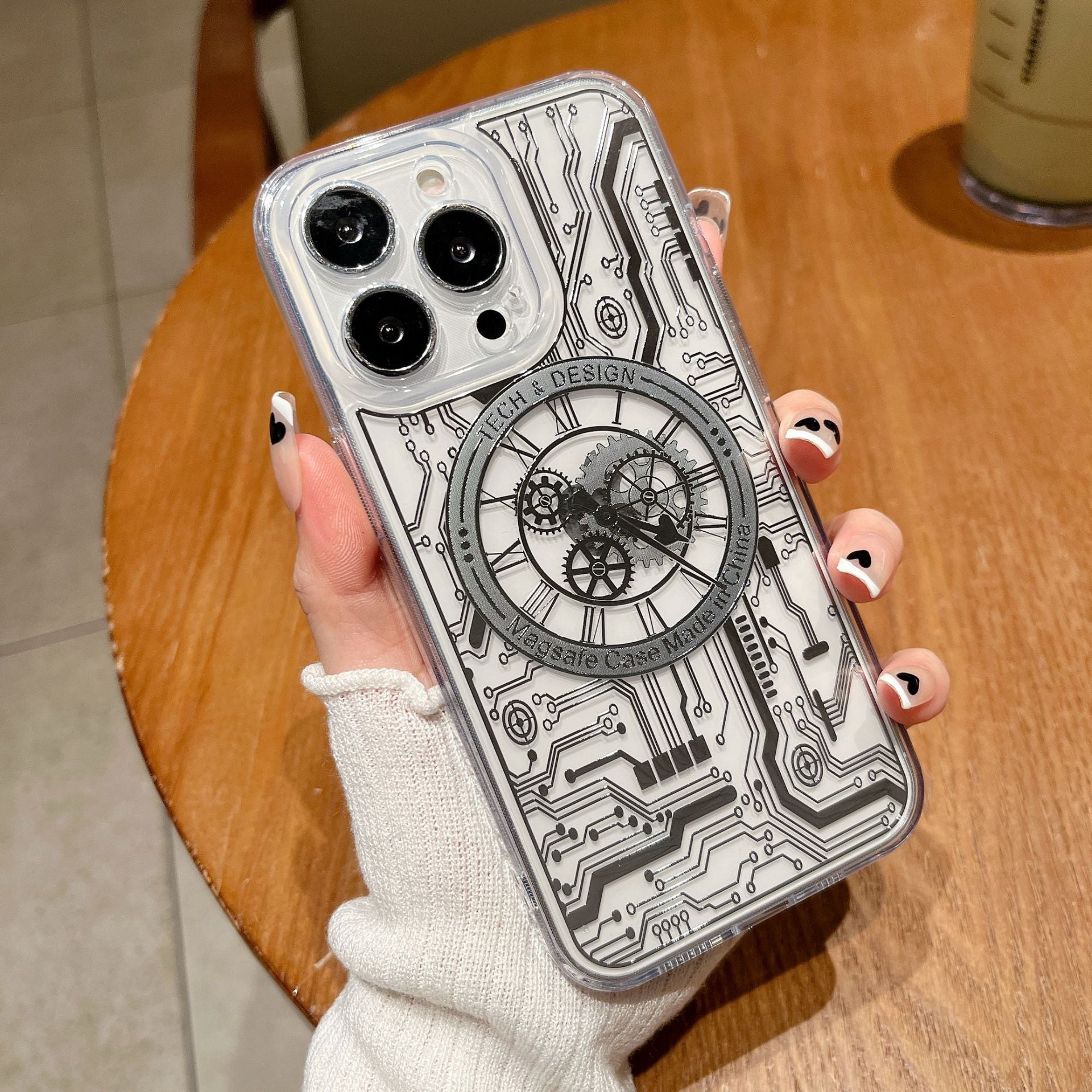 Maliben | Transparent Mechanical Clock Magsafe Iphone Case
