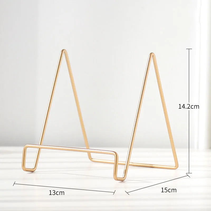 Maliben | Iron Art Multi-Use Display StAnd: Versatile Magazine, Dish, Picture, and Photo Album Stand For Home Decor