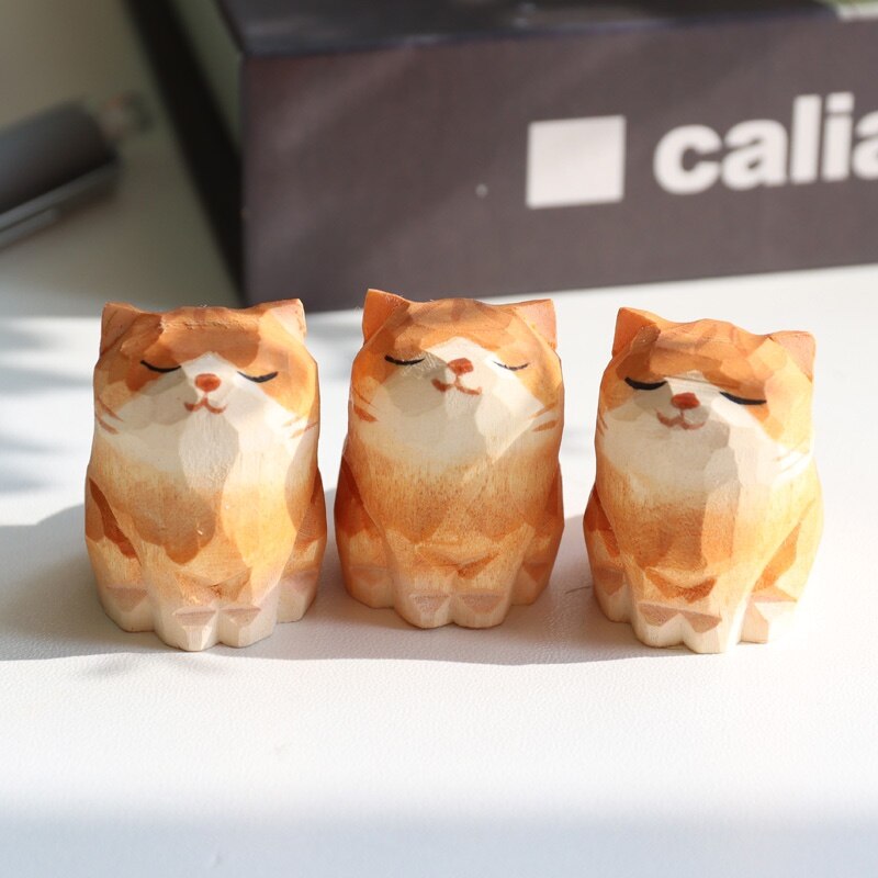 Maliben | Handmade Wooden Cute Pet Figurines
