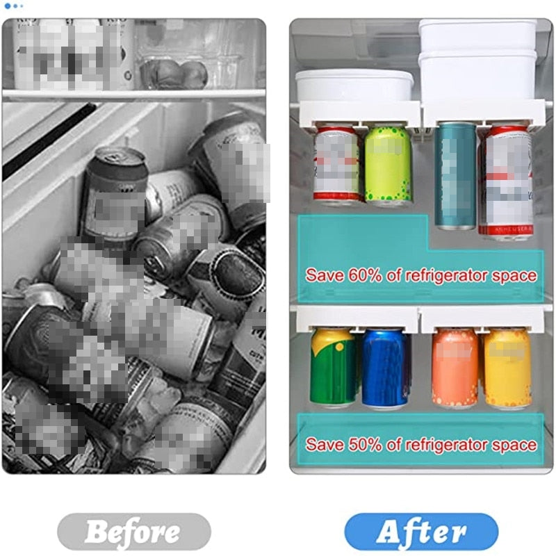 Maliben | Refrigerator Beverage Organizer Slide Rack