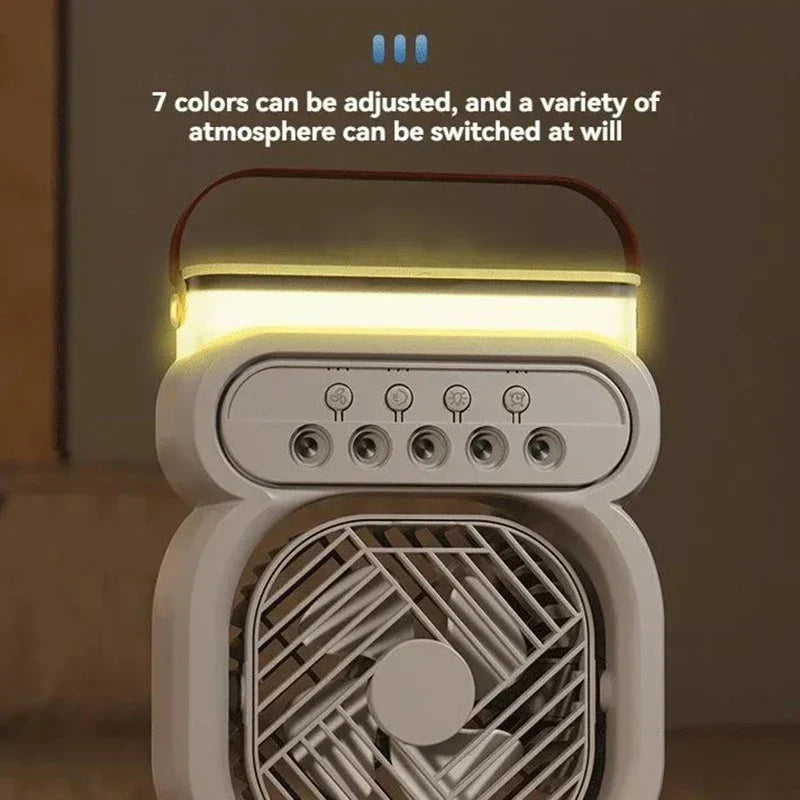Maliben | 3in1 Air Cooler Led Night Lamp Humidifier Fan