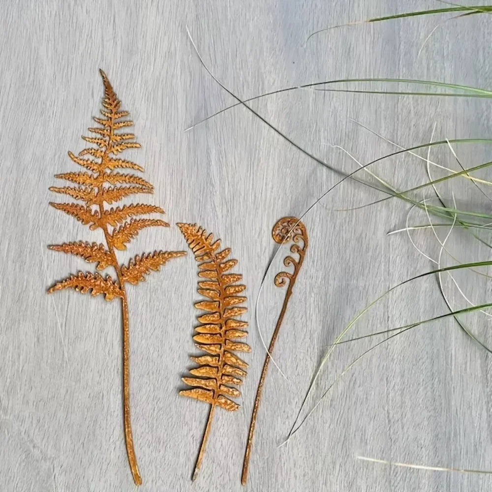 Maliben | Ferroblatt Rust Decoration Leaf Sculpture | Metal Garden Stake For Outdoors & Indoors | Weatherproof & Stylish | Autumn Decoration For Garden & Home