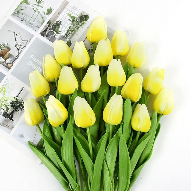 Maliben | Artificial Tulip Bouquet With Realistic Lifelike Flowers
