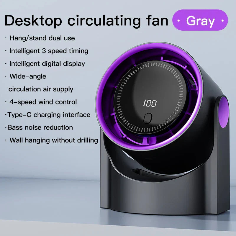 Maliben | Airiqo Usb Fan | Portable, Whisper-Quiet And Energy-Efficient With 100 Levels