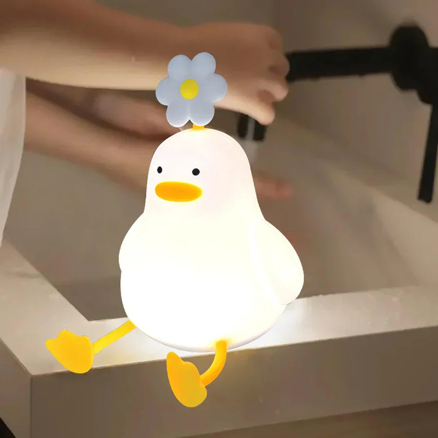 Maliben | Cute Flower Duck Phone Holder Night Lamp