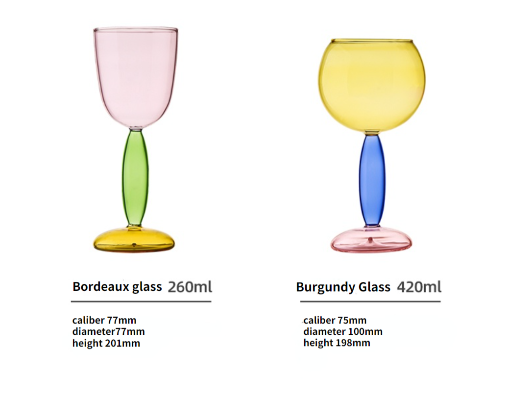 Maliben | Borosilicate 3-Color Glassware - Wine Glass