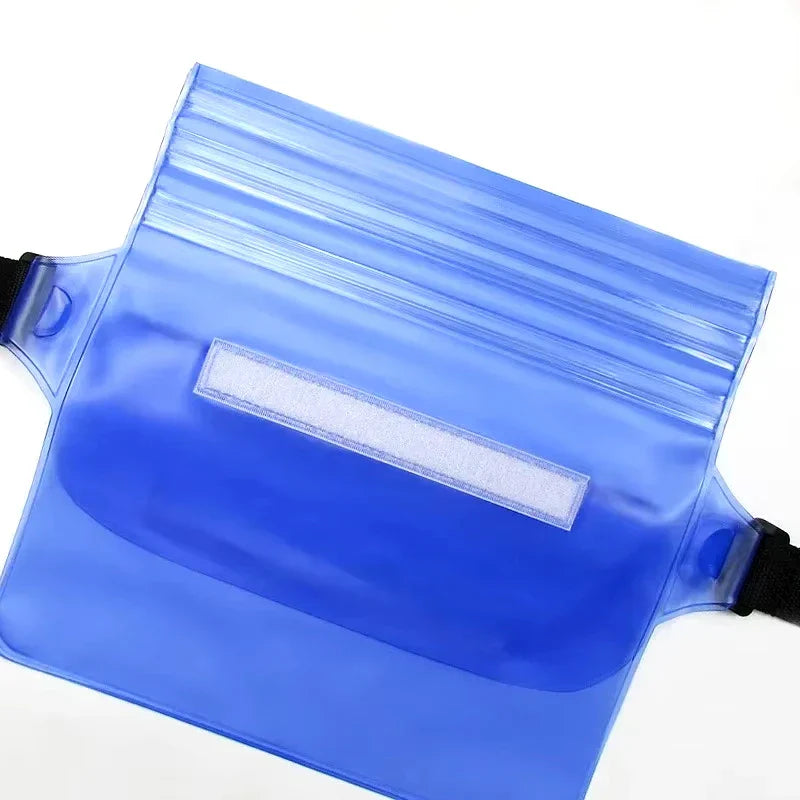Maliben | Waterproof Hip Bag Aquasafex | 3-Fold Sealing | Transparent Dry Bag For Smartphone & Valuables | Adjustable Strap