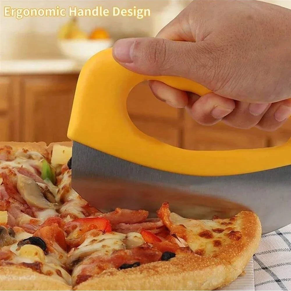 Maliben | Slicetta Pizza Cutter Made Of Stainless Steel With Protective Cap | Round Knife For Precise Cutting Of Pizza, Herbs, Cheese & Dough | Ergonomic & Dishwasher Safe