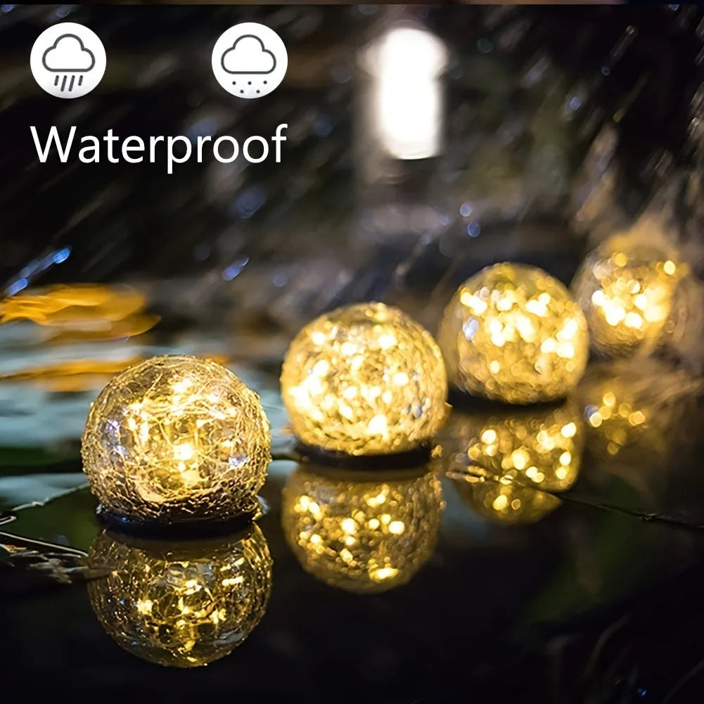 Maliben | Solar-Powered Glass Ball Magical Garden Light