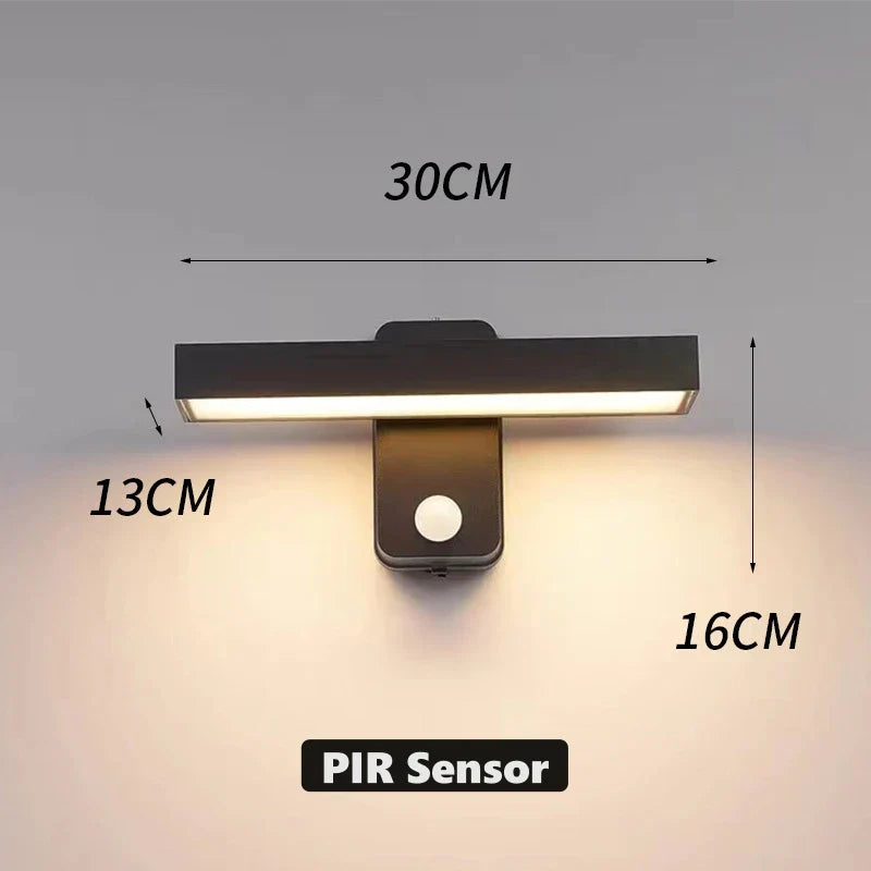 Maliben | Led Outdoor Wall Light Variolux | Motion Sensor & Ip65 | Rotatable | 30–50 Cm