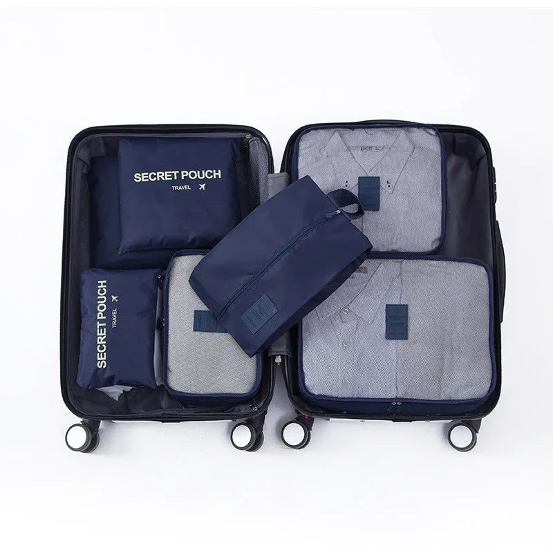 Maliben | Travoro Packing Cube Set | 6-Piece | Waterproof & Extra Volume | Suitcase Organizer For Men