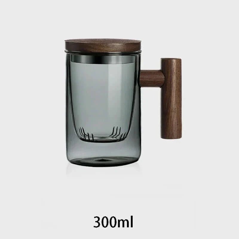 Maliben | Ultramodern Glass Tea Cup with Filter and Lid