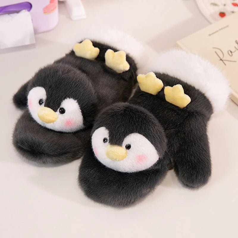 Maliben | Cute Plush Cartoon Animals Soft Warm Gloves