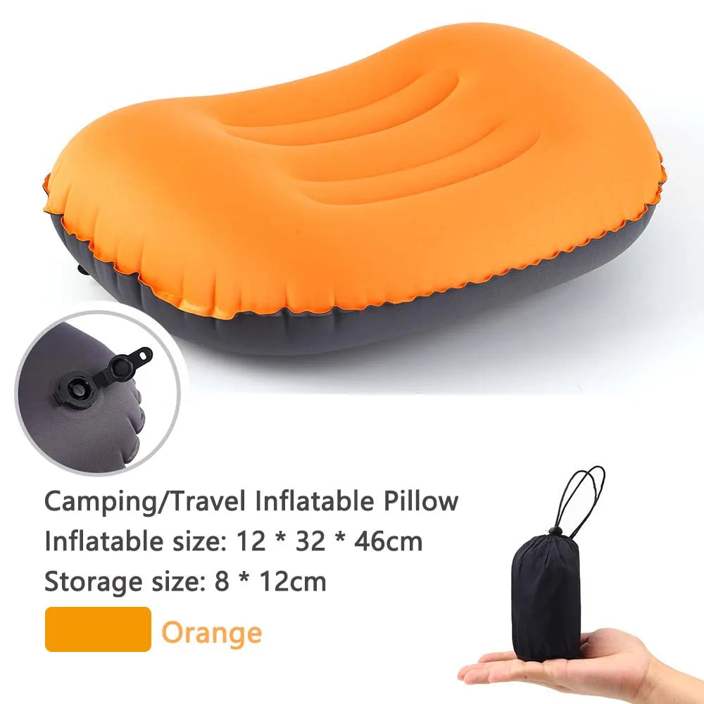 Maliben | Airnest Inflatable Outdoor Pillow | Compressible & Foldable | Neck Support For Camping, Hiking & Travel
