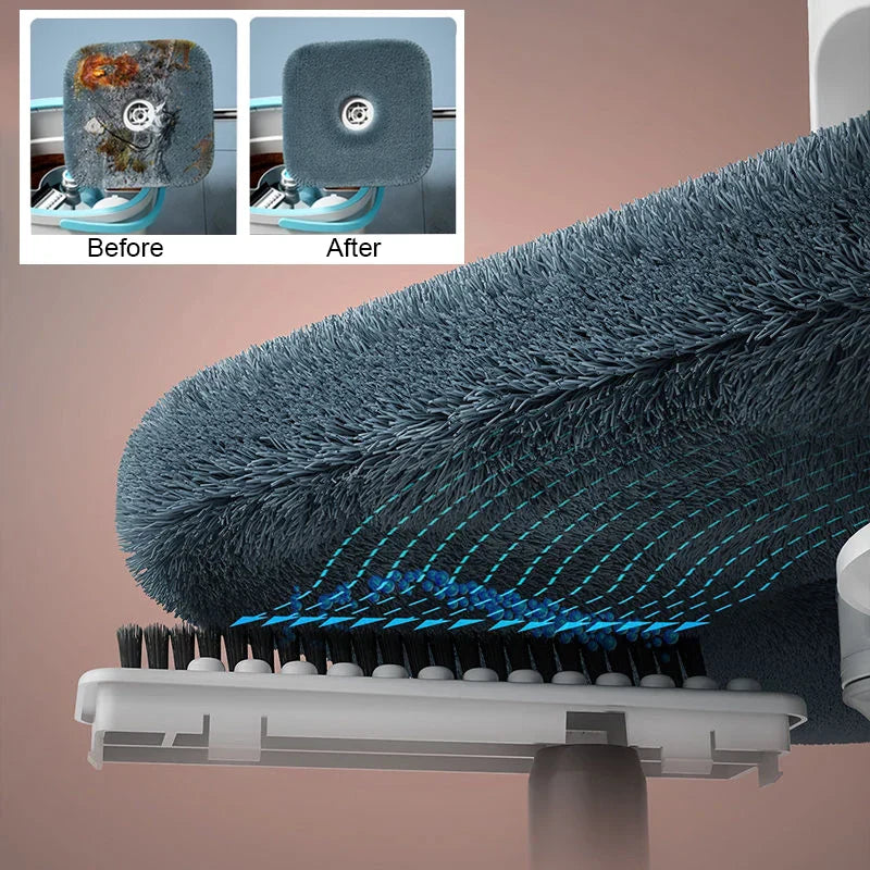 Maliben | Aquapure Spin Mop | 360° Rotating Mop With Water Separation | Hands-Free Cleaning System | 2.5l Bucket
