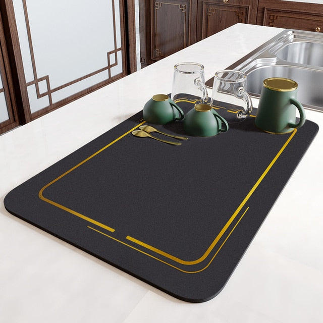 Maliben | Absorbmat Premium - The Perfect Kitchen Mat For Dry And Safe Dishes