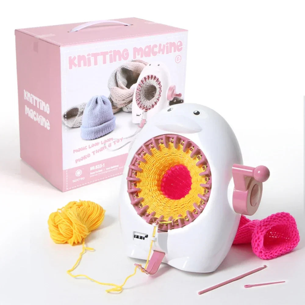 Maliben | Strickolino Knitting Machine | 22 Needles | Automatic Circular Knitting Set For Beginners & Adults | Fast Knitter With Accessories