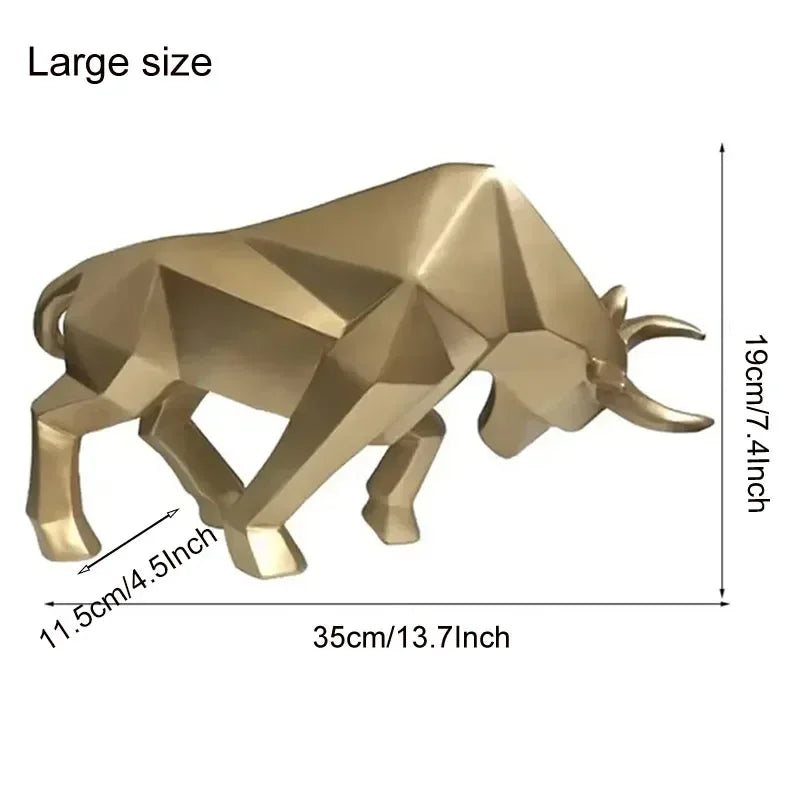 Maliben | Toroarte Bull Sculpture | Nordic Design | Resin Figure Modern | 35 Cm / 26 Cm