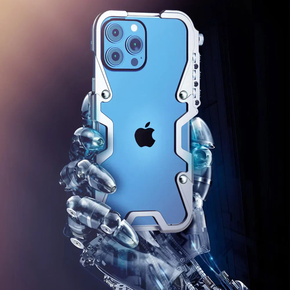 Maliben | Tactical Grip Shockproof Alloy Frame Iphone Case
