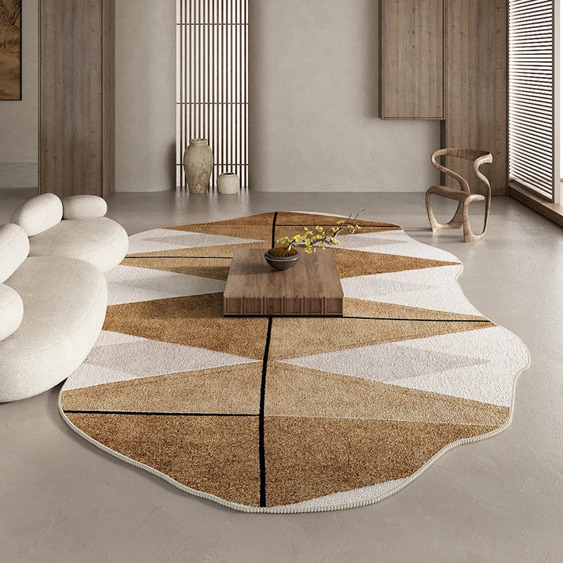 Maliben | Irregular Area Rug For Bedroom And Living Room Carpet